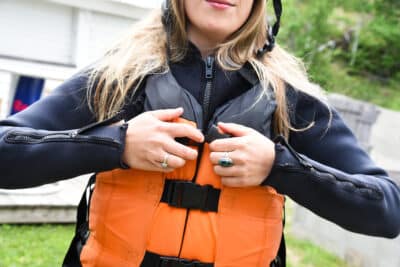 Putting on PFD